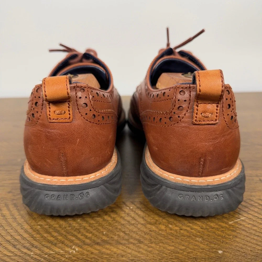 Cole Haan Shoes Mens 8M Brown Leather GrandEvolution Wingtip Oxford Business